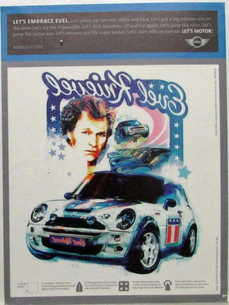 Embrace Evel T-Shirt Iron-On for MINI (2003)