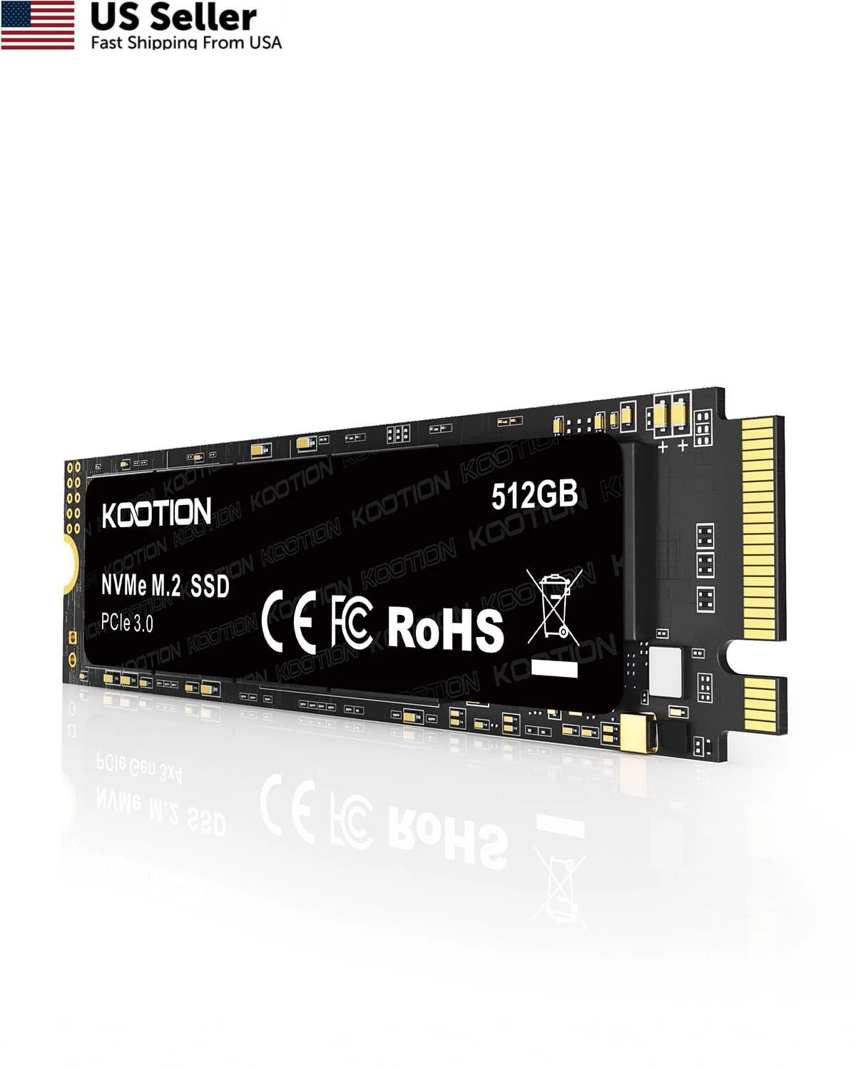 512GB PCIe 3.0 M.2 Internal Solid State Drive (500GB, 512GB)