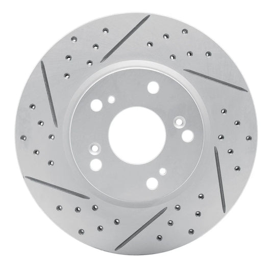 Front Drilled and Slotted Brake Rotor for Honda Accord (2003–2007) ALX-PAU-DF-830-59034L-CLA1