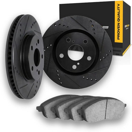 Brake Rotor Set for Toyota 86 (2019) - Drilled and Slotted, ALX-PAU-DF-8612-13002-CLA2