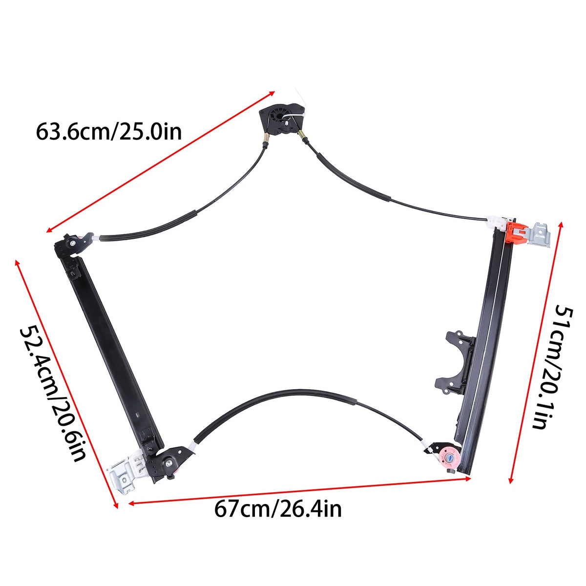Front Left Window Regulator for Maserati Quattroporte M139 (2003–2013) 66944900, 84934200