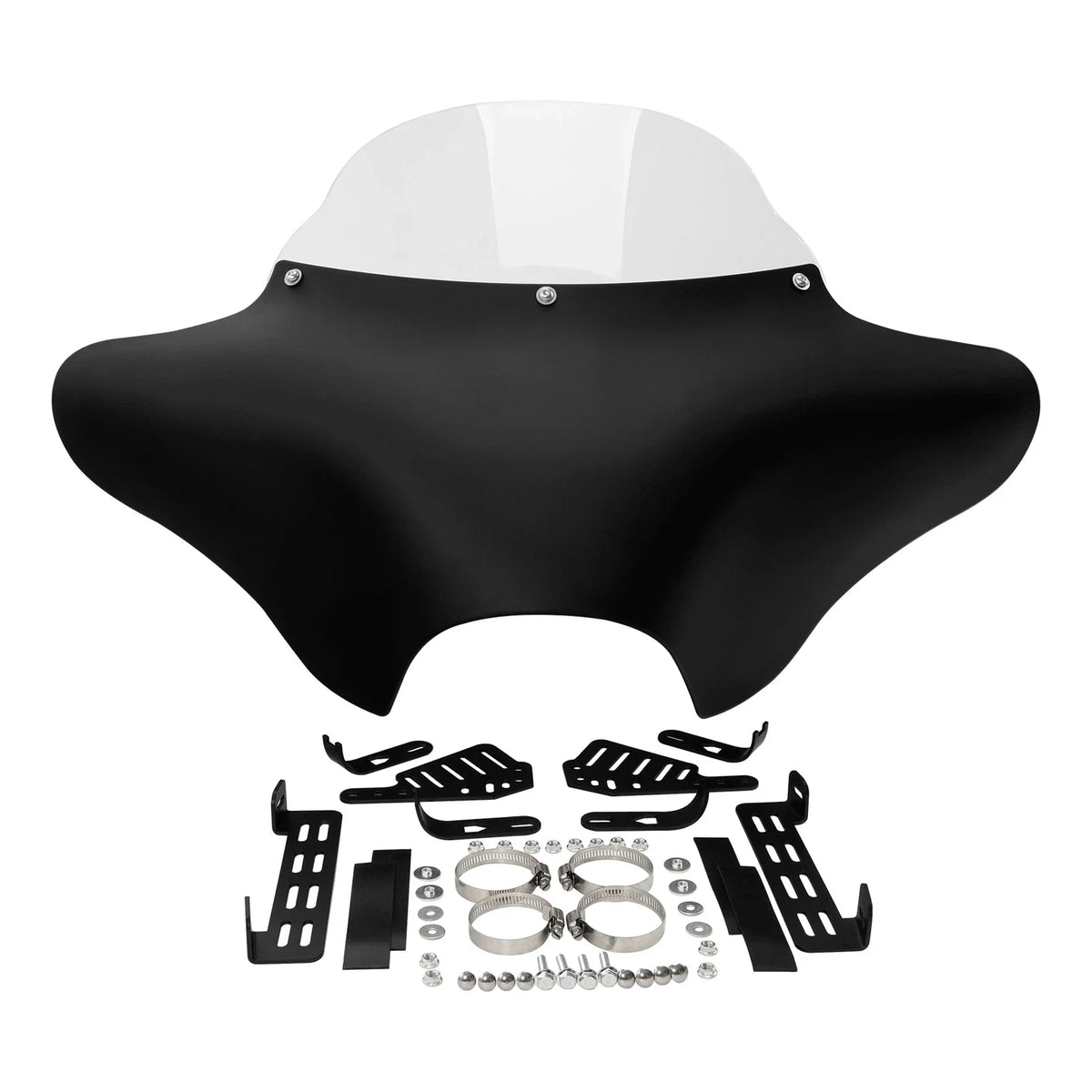 Batwing Fairing Windshield Hardware Kit - Matte Black for Harley Touring