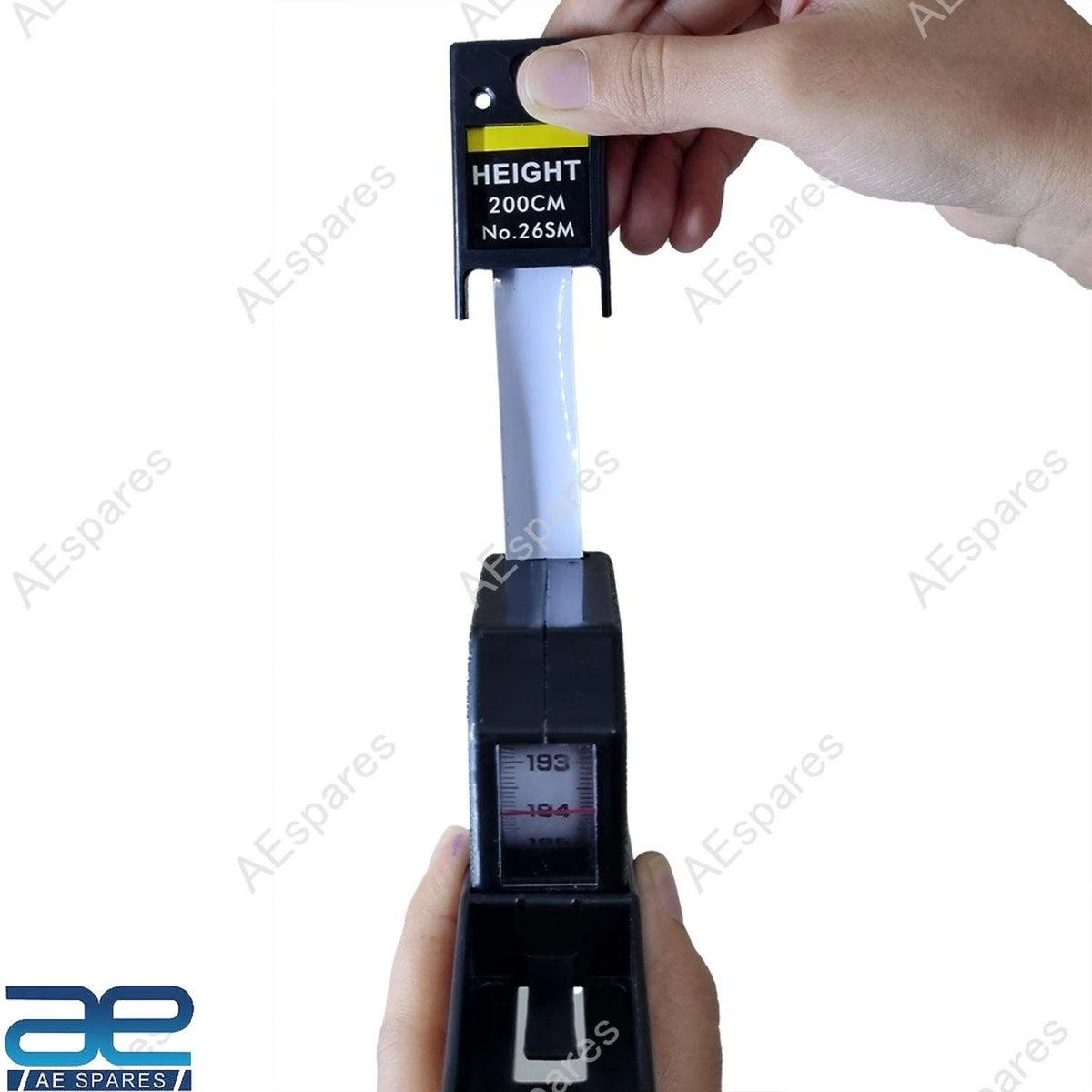 2m Height Measuring Meter Wall Mount Retractable Tape Measure