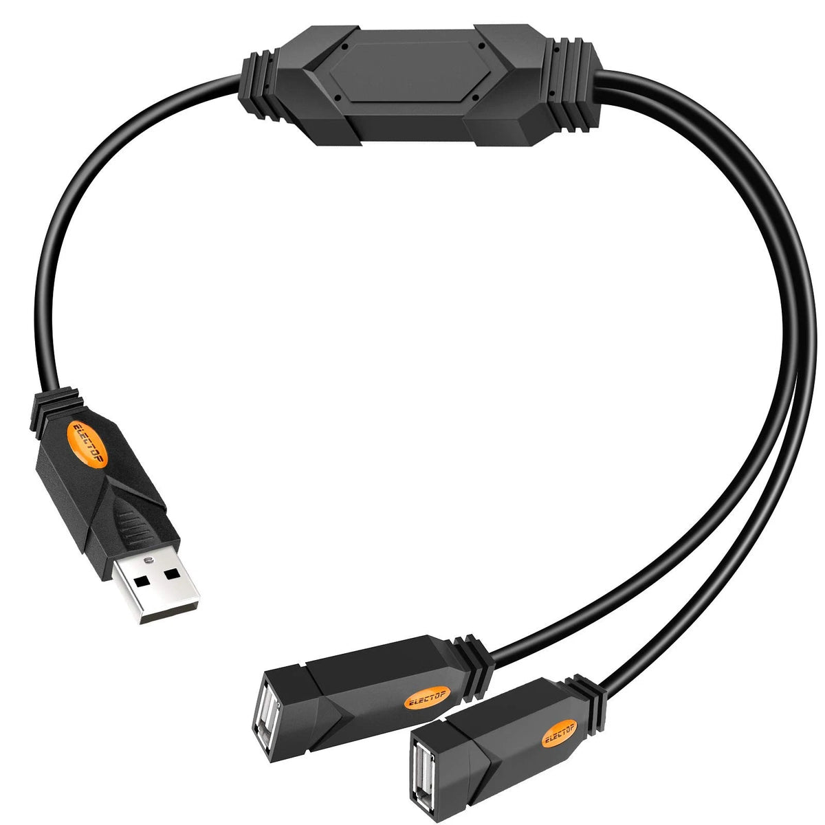 2X USB Splitter for Dual Female Y Charging Hub