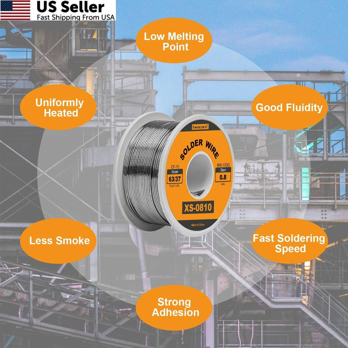 0.8mm Solder Wire for Automotive Applications (100g)