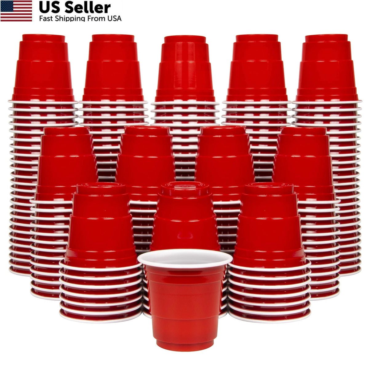 200 Pack 2 oz Plastic Shot Cups for Mini Use (No Known Part Numbers)