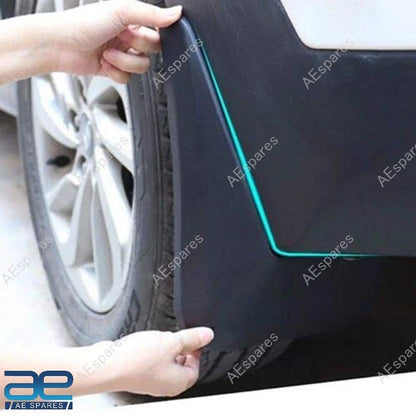 Mud Flap Set of 4 for Mahindra KUV 100 Type-II (2018) Black