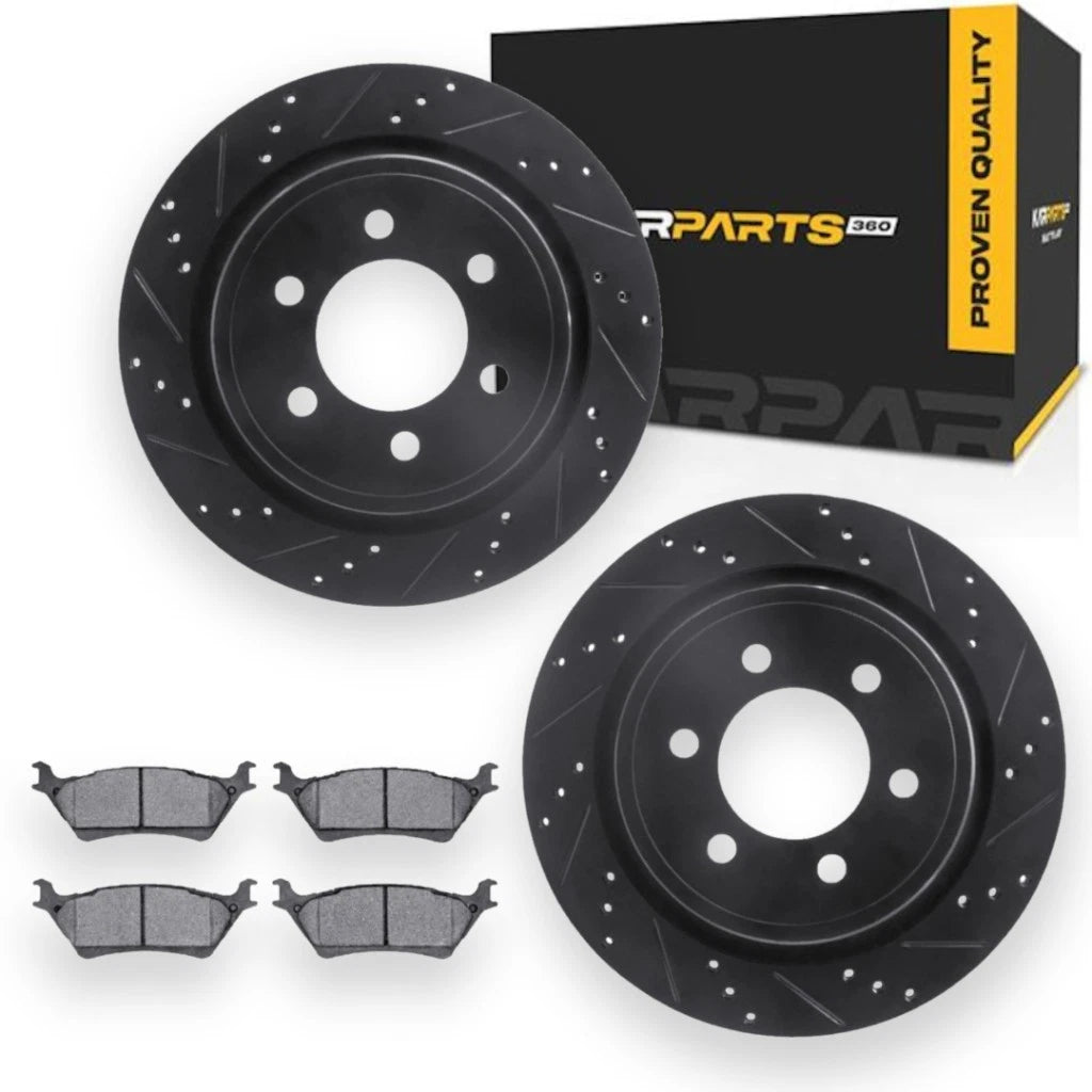 Brake Rotor Set Rear for Lincoln Mark LT (2012–2014) ALX-PAU-DF-8412-54097-CLA2