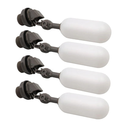 4X 1/2" Ball Float Valve Adjustable Arm Water Level Control Auto Fill Stop