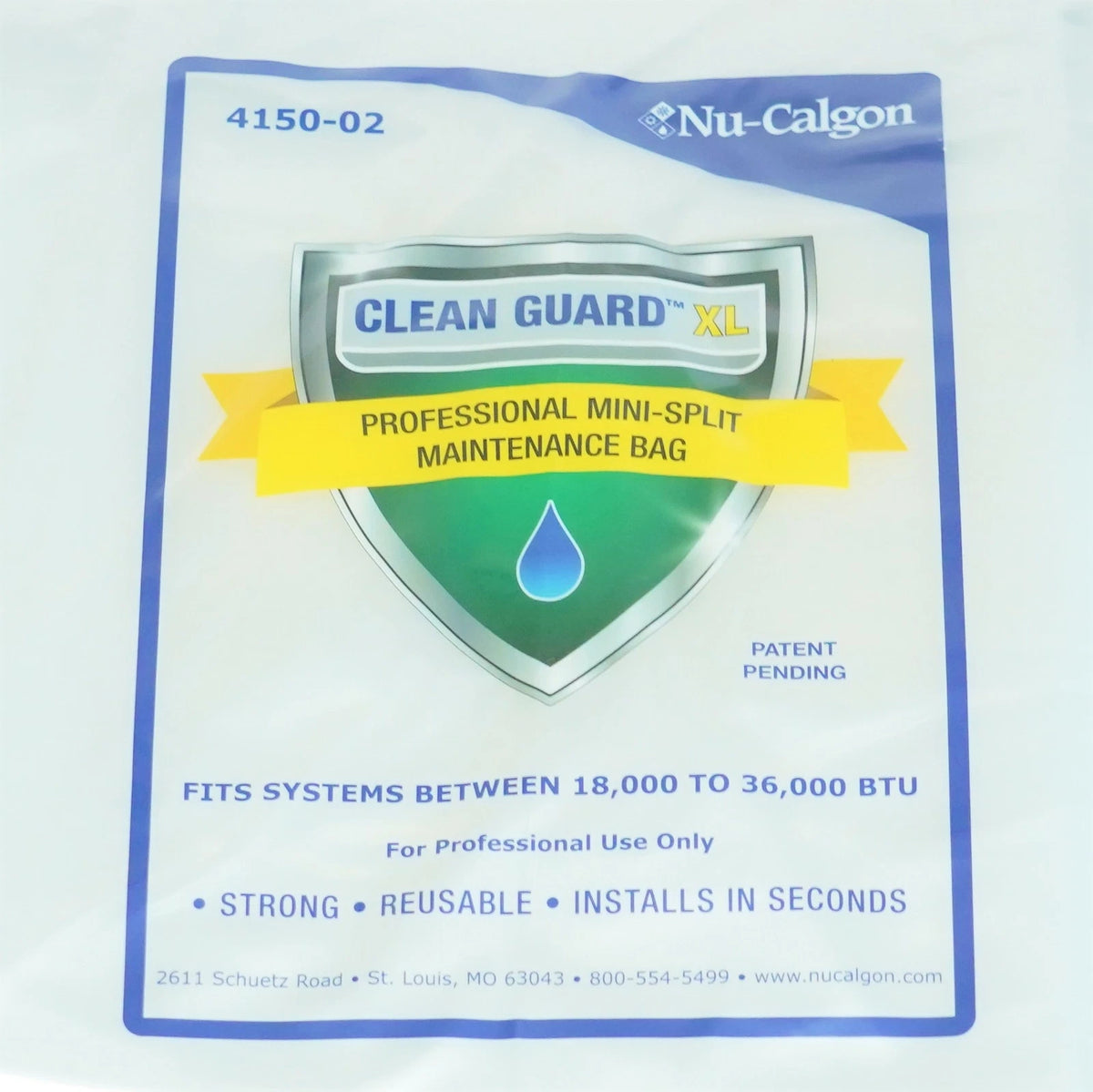 Clean Guard XL Mini-Split AC Maintenance Cleaning Bag for