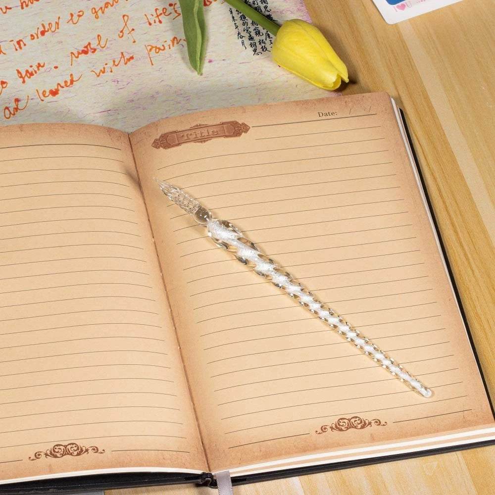 Handmade Glass Dip Pen for Artists and Calligraphy