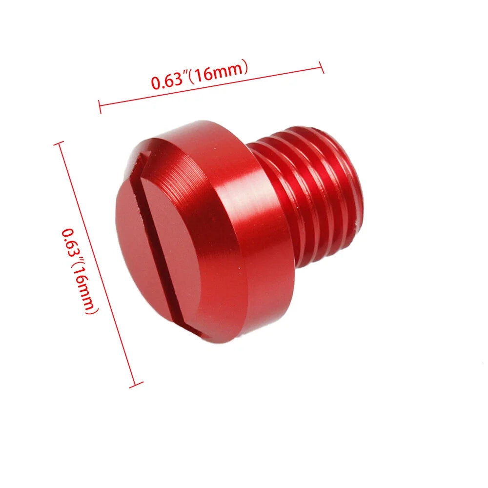 2Pcs Motorcycle Mirror Hole Plug Screws (M101.25)