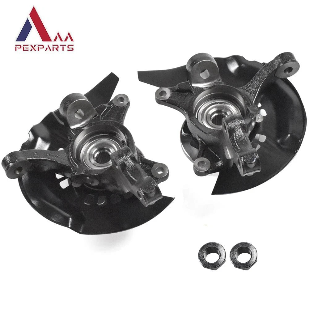 Pair Front Steering Knuckles & Wheel Hub Bearings for Toyota Camry (2004–2006) KA698398 KA698399