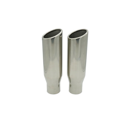 2.5" Dual Exhaust Kit with Corner Exit RC Tips for GM C/K 10 81-87