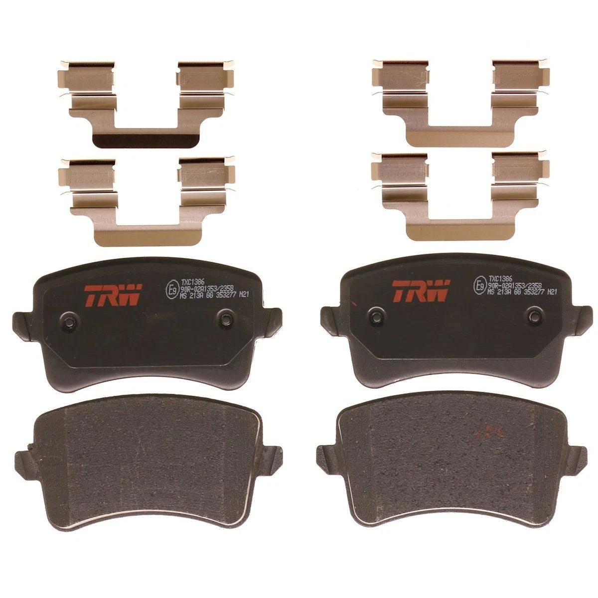 2X TRW Brake Pad Set Rear for Audi S4 S5 (2008–2011) TXC1386, 8K0698451