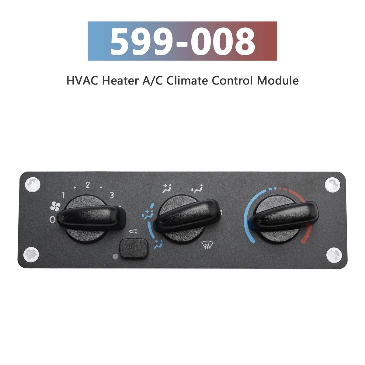 HVAC Heater A/C Climate Control Module 599-008 for Freightliner M2 (2002–2021)