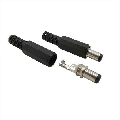 20X Male Barrel Jack Plug Female Socket Panel Mount DC 12V Power Connectors