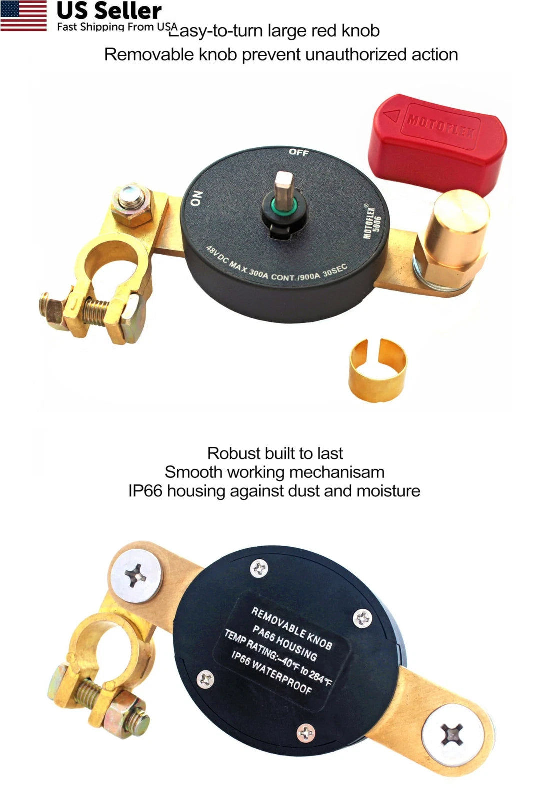 Battery Disconnect Switch for Universal Applications (12V-48V)