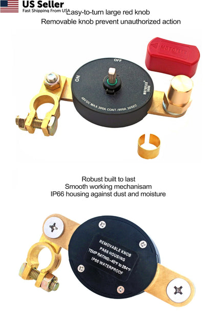 Battery Disconnect Switch for Universal Applications (12V-48V)