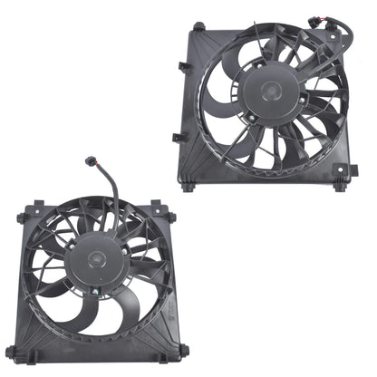 2X Engine Radiator Cooling Fan Assembly for Tesla Model S (2012–2020) - 6007614-00-D, 6008358-00-D, 6007352-00-F