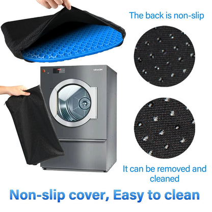 Large Gel Seat Cushion for Long Sitting with Non-Slip Cover