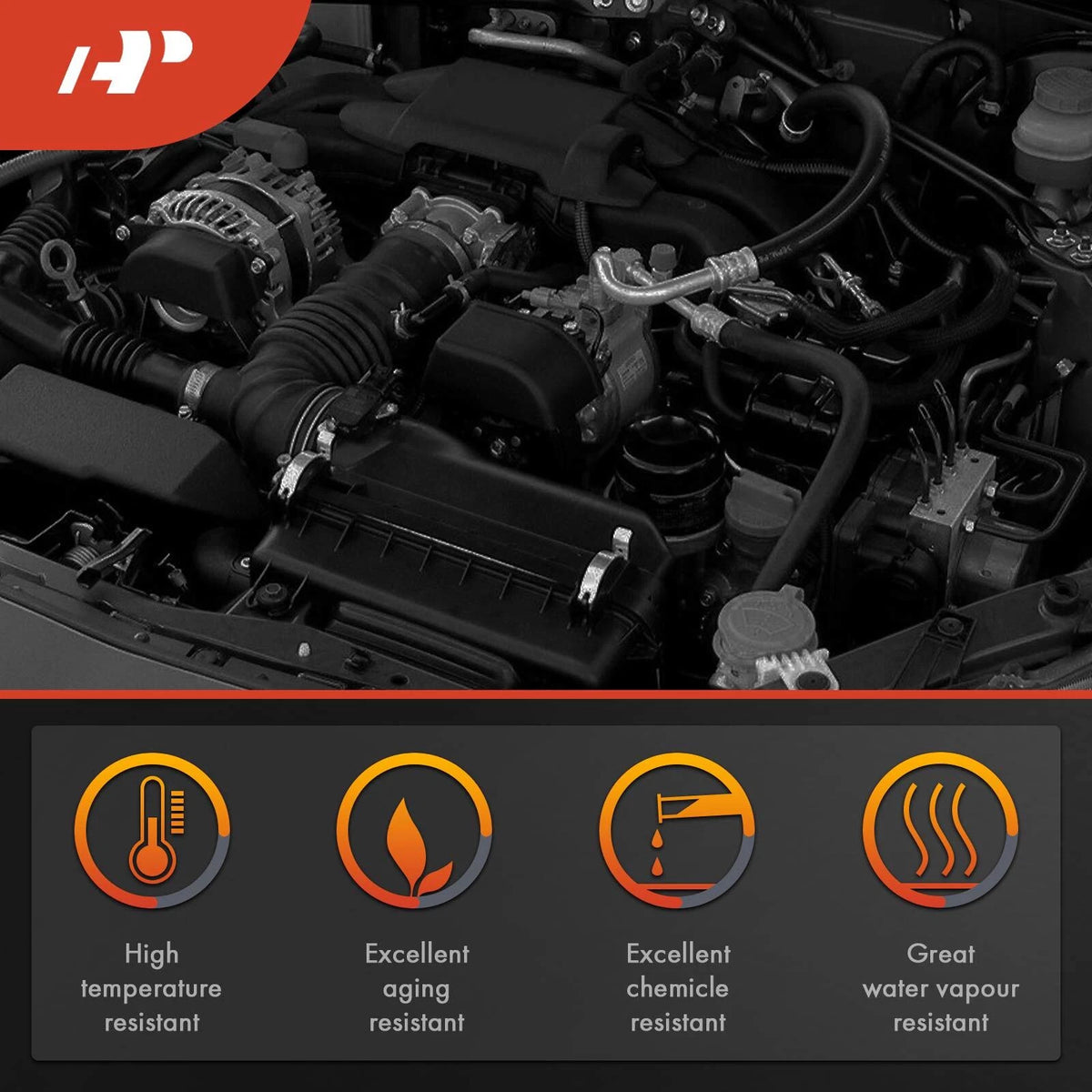 A-Premium Engine Air Intake Hose Set of 2 for Kia Sephia (2000–2004) ANTK136, 0K2A513220, 696-400