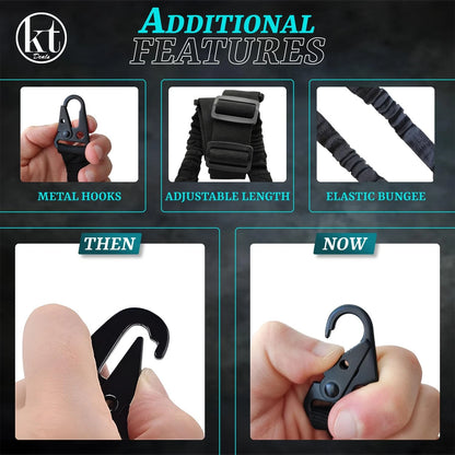 2X Tactical Rifle Sling for Adjustable Two Points