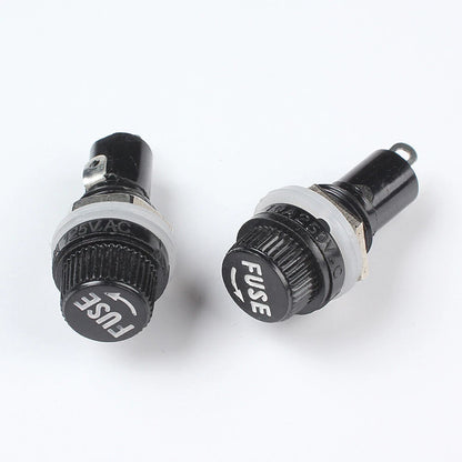 20 Pcs Panel Mount Fuse Holder Socket for 5 x 20mm Glass Fuses 125V 15A