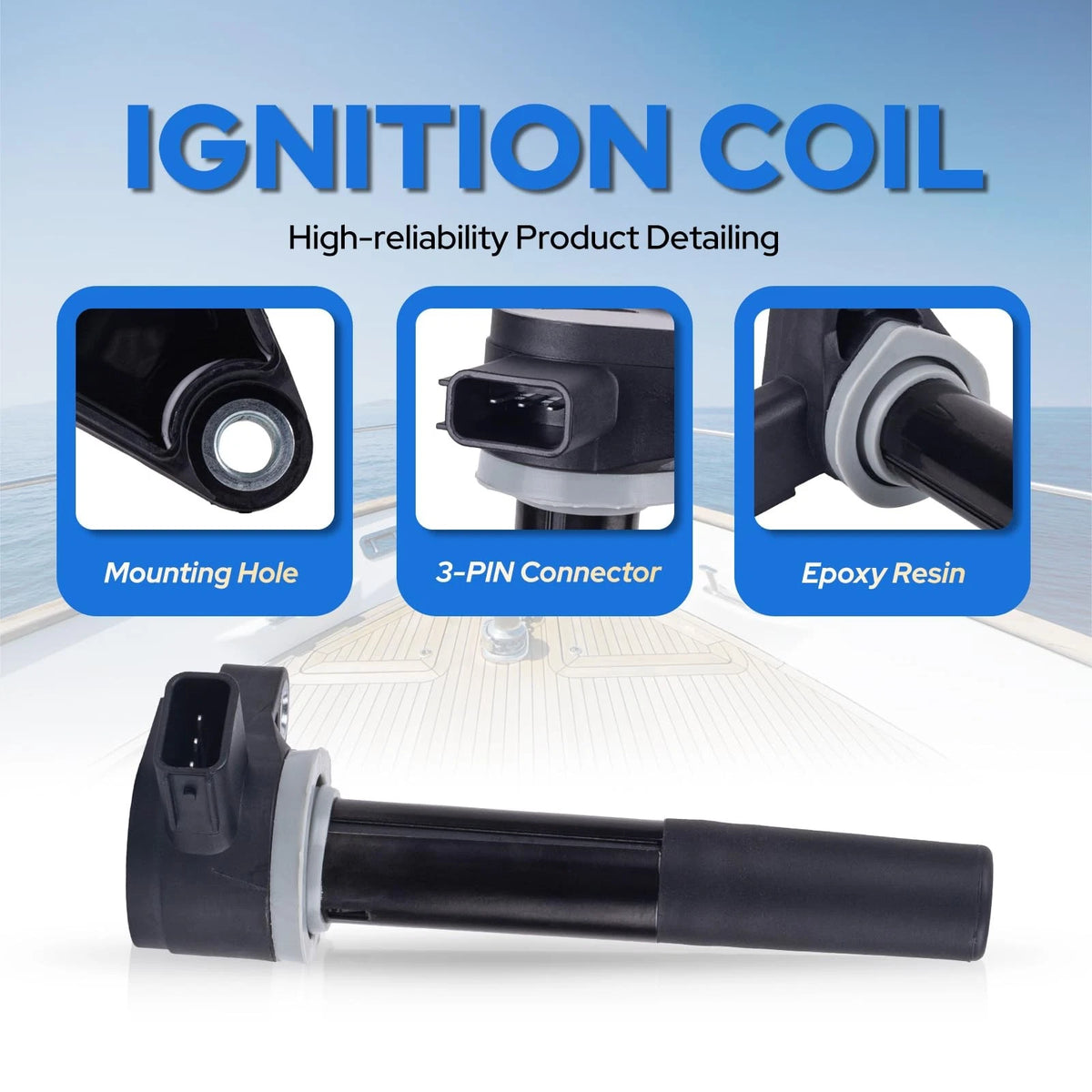 Set of 4 Ignition Coils for Mercury