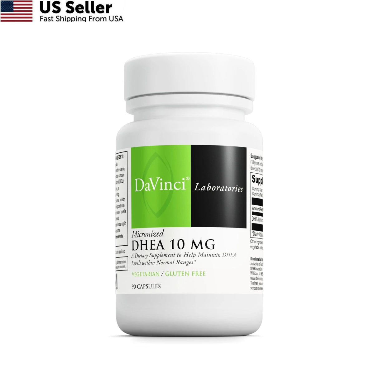 Micronized DHEA 10mg for Support (90 Count)
