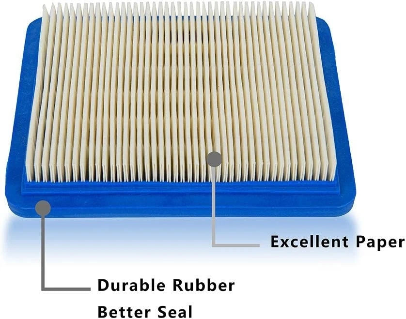 5-Pack Air Filters for Lawn Mower (Rectangle Shape)