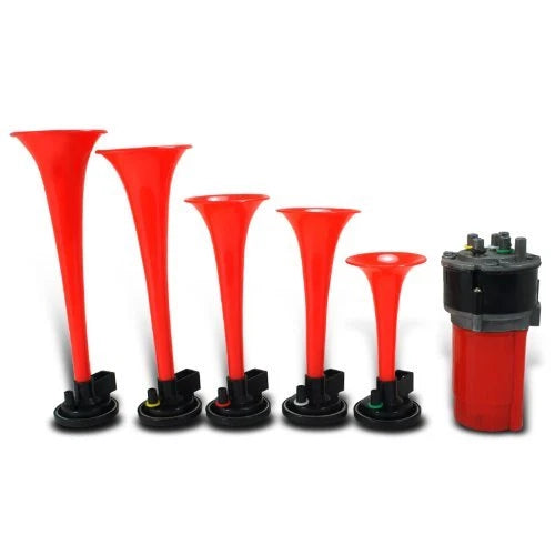 5 Trumpet Musical Air Horn Kit for Various Vehicles (919)