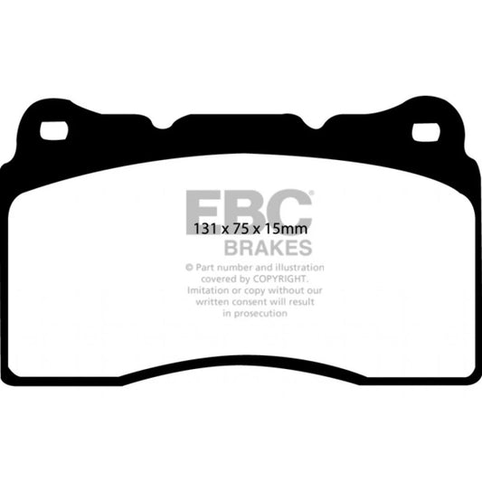 EBC Redstuff Front Brake Pads for Saab 9-5 (2010–2011) TLX-ebcDP31210C-CL360A88