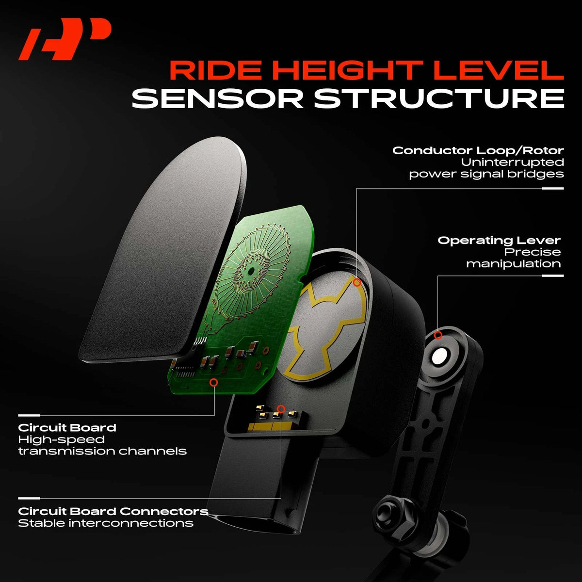 Rear Left Suspension Ride Height Level Sensor for Lexus GS300 GS350 (2006–2011) 8940830130, 89408-30130