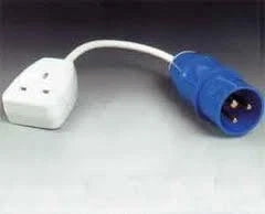 16A to 13A Caravan Mains Socket Adapter Lead PO107B