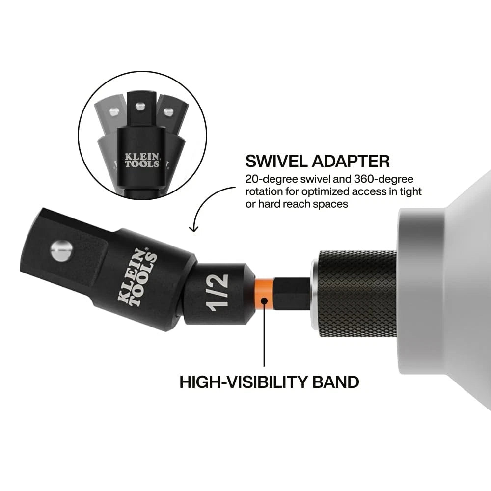 3-Piece Impact Swivel Socket Adapter Set for Klein Tools