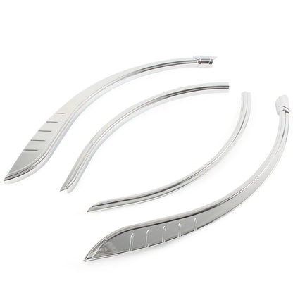 4X Rear Fender Flares Trim Accent Chrome for Harley FLHXXX (2010–2011)