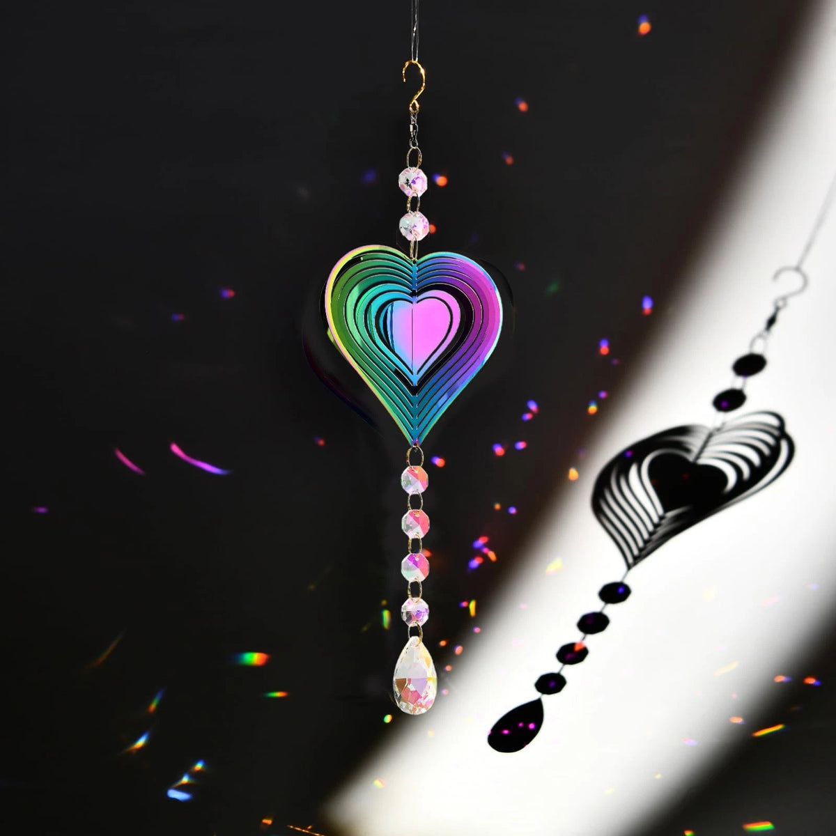 Crystal Suncatchers for Windows - Butterfly Wind Spinner
