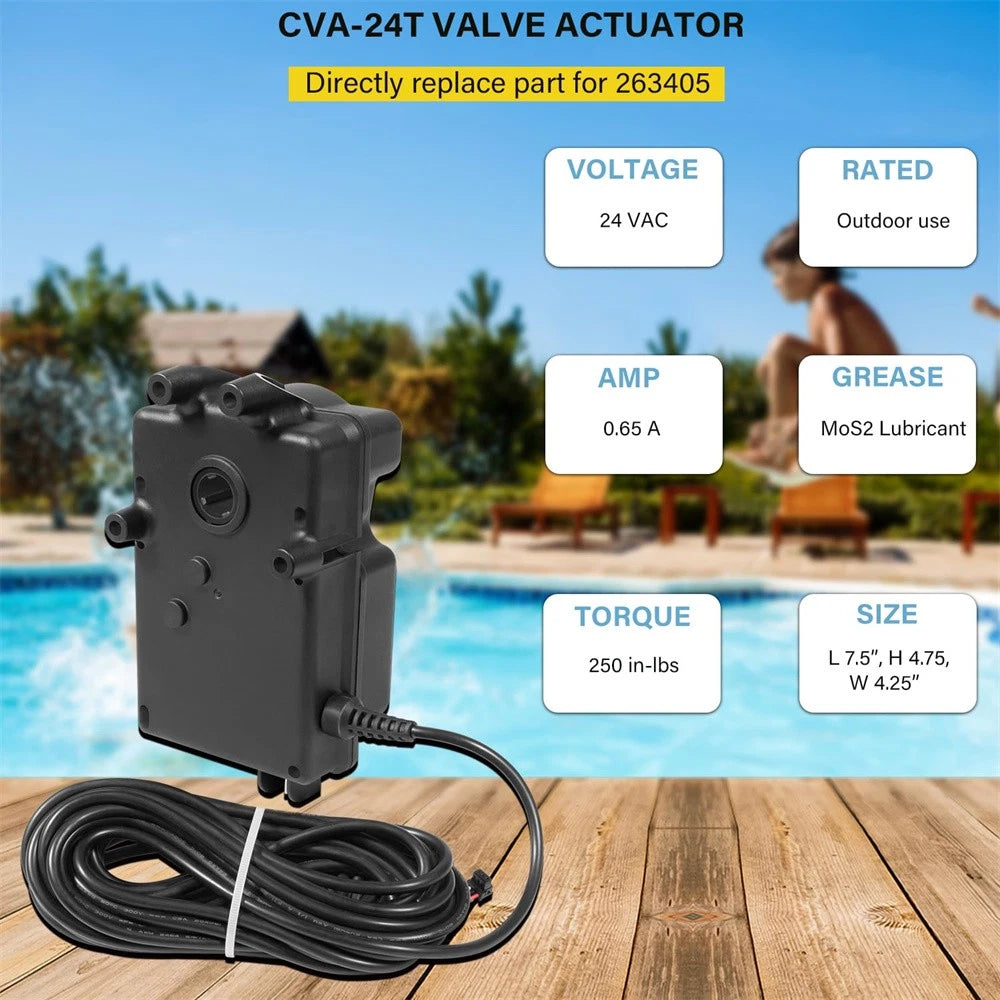 3-Port Valve Actuator for Pentair 263045 CVA24 Ortega Jandy