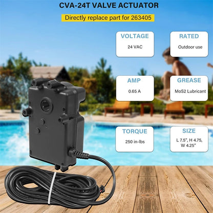 3-Port Valve Actuator for Pentair 263045 CVA24 Ortega Jandy