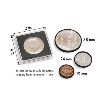 2X Snaplocks for Lighthouse QUADRUM (Universal Insert for Coins 16-41)