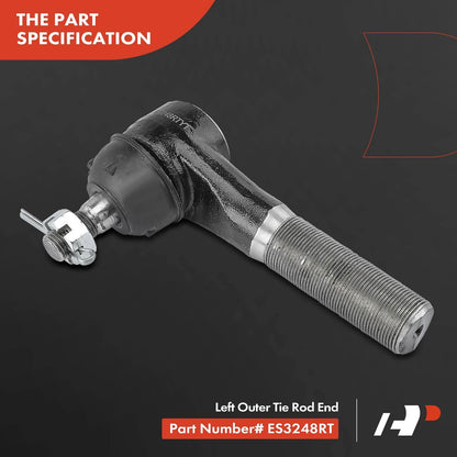 Set of 2 Front Sway Bar Link Tie Rod End Ball Joint for Dodge Ram 2500 3500 (K8388T, ES3249RT, DS1413, DS1308T)