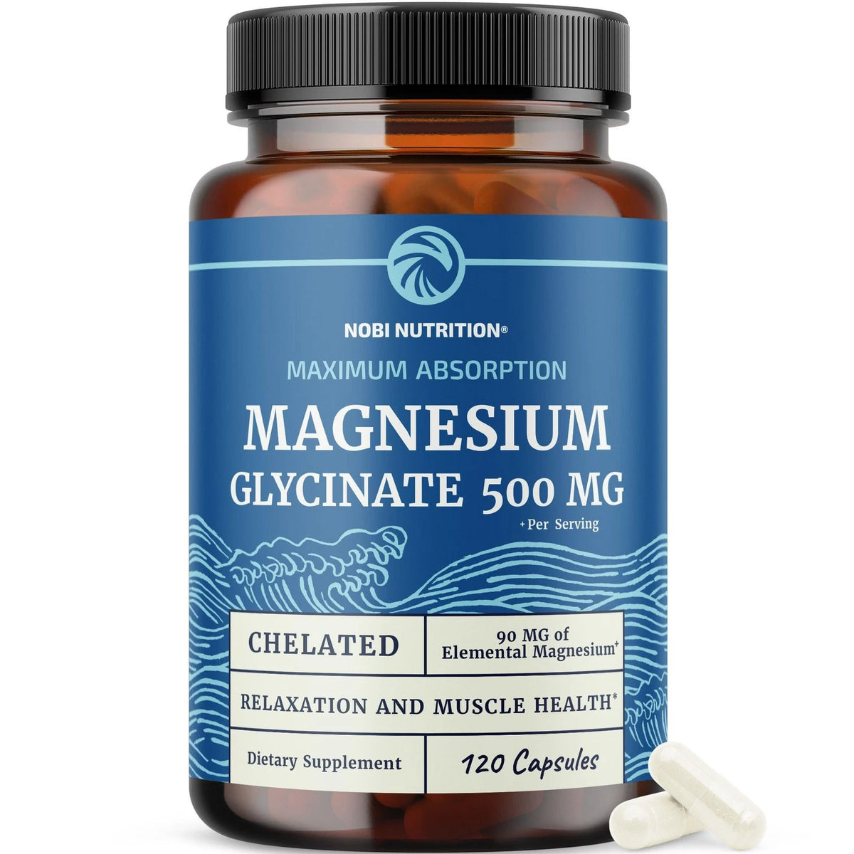 Magnesium Glycinate 500mg for Sleep (120 Count)