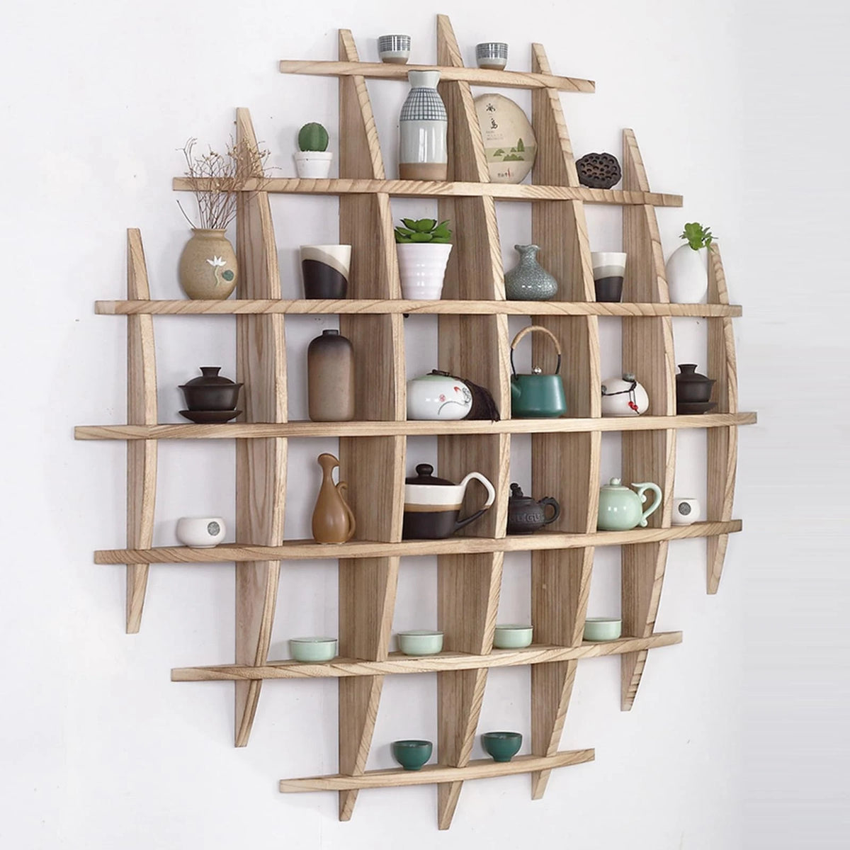 Wall Mounted Teapot Display Stand for Tea Cups