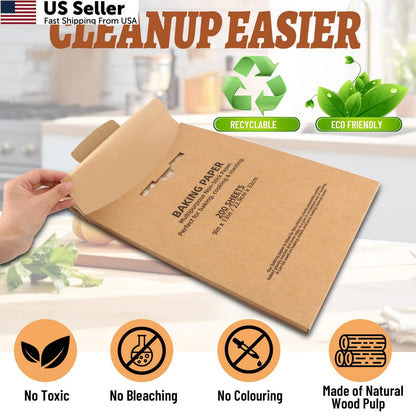 120 Pcs Parchment Paper Sheets 9 x 13 Inch