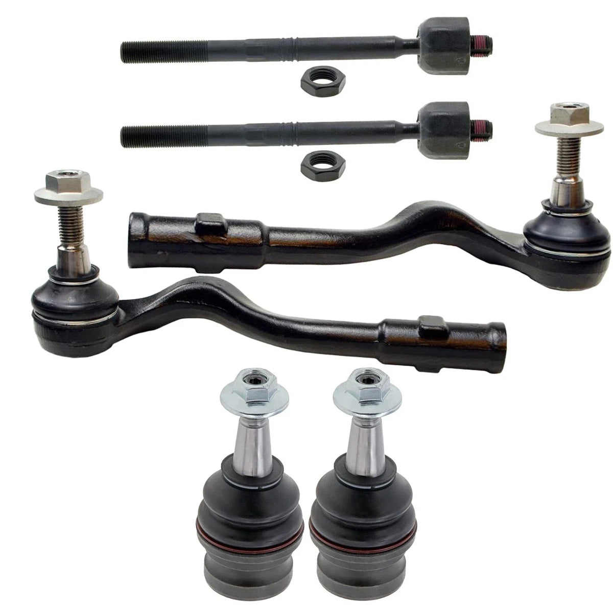 Mevotech Inner Outer Tie Rods & Front Lower Ball Joints Kit for Audi A6