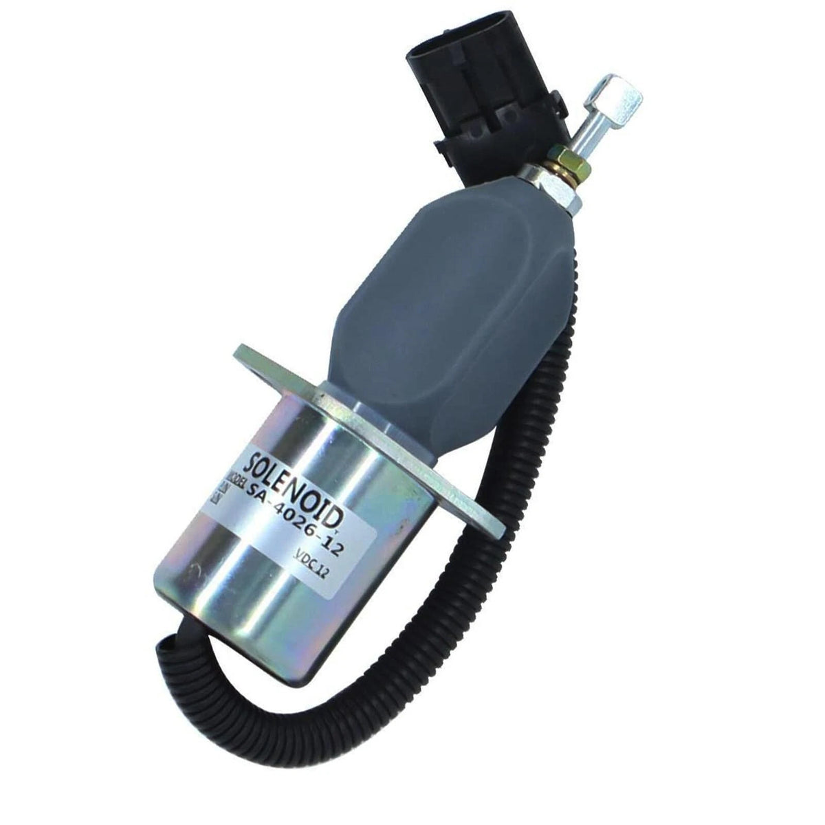 Fuel Shut Off Solenoid 12V for Cummins 5.9L & 8.3L (3919422, SA-4026-12)