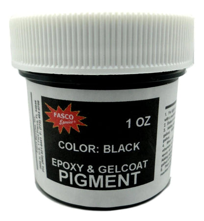 Black Pigment for Epoxy Resin, Gelcoat, Paint - 1 oz