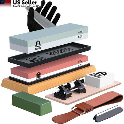 Complete Knife Sharpening Stone Kit for Goodjob
