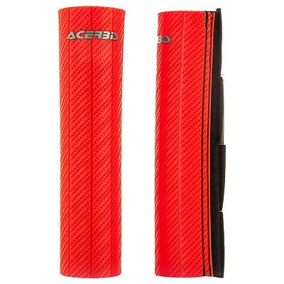 Acerbis Upper Fork Guards for Honda CR500R (1984–2001) - Red